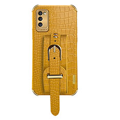 Soft Luxury Leather Snap On Case Cover XD5 for Samsung Galaxy A41 Yellow