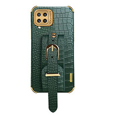 Soft Luxury Leather Snap On Case Cover XD5 for Samsung Galaxy M32 4G Green