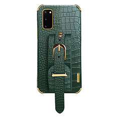 Soft Luxury Leather Snap On Case Cover XD5 for Samsung Galaxy S20 5G Green