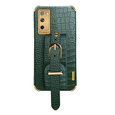 Soft Luxury Leather Snap On Case Cover XD5 for Samsung Galaxy S20 FE 4G Green