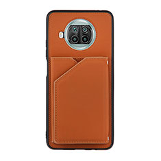 Soft Luxury Leather Snap On Case Cover Y01B for Xiaomi Mi 10T Lite 5G Brown