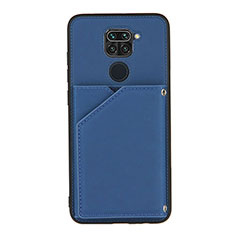 Soft Luxury Leather Snap On Case Cover Y01B for Xiaomi Redmi 10X 4G Blue