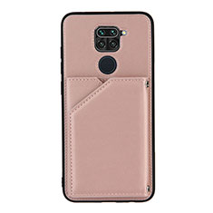 Soft Luxury Leather Snap On Case Cover Y01B for Xiaomi Redmi 10X 4G Rose Gold