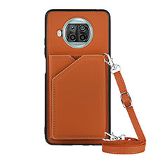 Soft Luxury Leather Snap On Case Cover Y02B for Xiaomi Mi 10T Lite 5G Brown