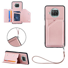 Soft Luxury Leather Snap On Case Cover Y03B for Xiaomi Mi 10T Lite 5G Rose Gold