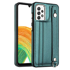 Soft Luxury Leather Snap On Case Cover YB1 for Samsung Galaxy A33 5G Green