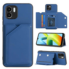 Soft Luxury Leather Snap On Case Cover YB1 for Xiaomi Redmi A2 Plus Blue