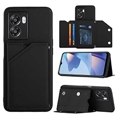 Soft Luxury Leather Snap On Case Cover YB2 for Realme V23 5G Black