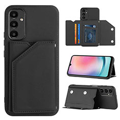 Soft Luxury Leather Snap On Case Cover YB2 for Samsung Galaxy A14 5G Black