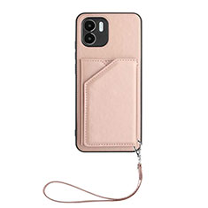 Soft Luxury Leather Snap On Case Cover YB2 for Xiaomi Redmi A1 Rose Gold