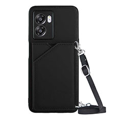 Soft Luxury Leather Snap On Case Cover YB3 for OnePlus Nord N300 5G Black