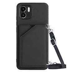 Soft Luxury Leather Snap On Case Cover YB3 for Xiaomi Redmi A2 Black