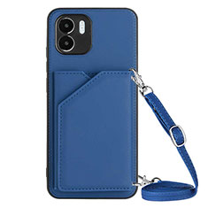 Soft Luxury Leather Snap On Case Cover YB3 for Xiaomi Redmi A2 Blue