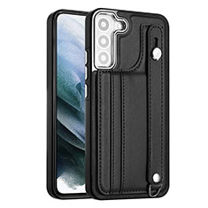 Soft Luxury Leather Snap On Case Cover YB4 for Samsung Galaxy S22 Plus 5G Black