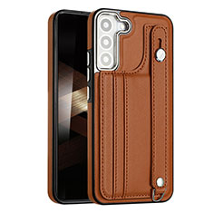 Soft Luxury Leather Snap On Case Cover YB4 for Samsung Galaxy S24 5G Brown