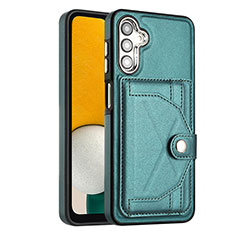 Soft Luxury Leather Snap On Case Cover YB5 for Samsung Galaxy A14 5G Green