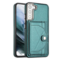 Soft Luxury Leather Snap On Case Cover YB5 for Samsung Galaxy S22 5G Green