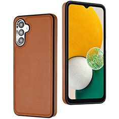 Soft Luxury Leather Snap On Case Cover YB6 for Samsung Galaxy A14 5G Brown
