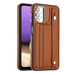 Soft Luxury Leather Snap On Case Cover YB6 for Samsung Galaxy A23 5G Brown