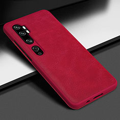 Soft Luxury Leather Snap On Case Cover Z01 for Xiaomi Mi Note 10 Pro Red