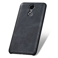 Soft Luxury Leather Snap On Case for Huawei Enjoy 6 Black