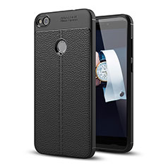 Soft Luxury Leather Snap On Case for Huawei Honor 8 Lite Black