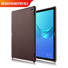 Soft Luxury Leather Snap On Case for Huawei MediaPad M5 Pro 10.8 Brown