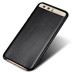 Soft Luxury Leather Snap On Case for Huawei P10 Plus Black