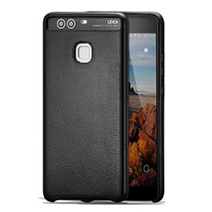 Soft Luxury Leather Snap On Case for Huawei P9 Plus Black
