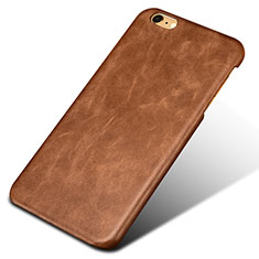 Soft Luxury Leather Snap On Case L01 for Apple iPhone 6 Plus Brown