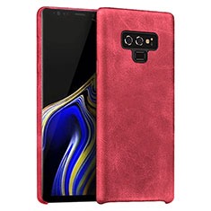 Soft Luxury Leather Snap On Case L01 for Samsung Galaxy Note 9 Red