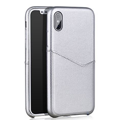 Soft Luxury Leather Snap On Case L05 for Apple iPhone Xs Max White