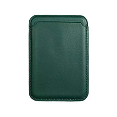 Soft Luxury Leather Wallet with Mag-Safe Magnetic for Apple iPhone 12 Mini Green
