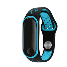 Soft Silicone Gel Bracelet Band Strap for Xiaomi Mi Band 3 Sky Blue