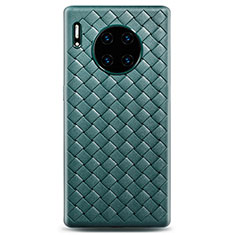 Soft Silicone Gel Leather Snap On Case Cover D01 for Huawei Mate 30 5G Green