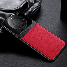 Soft Silicone Gel Leather Snap On Case Cover FL1 for Huawei Mate 60 Red