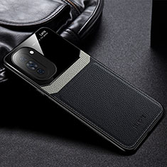 Soft Silicone Gel Leather Snap On Case Cover FL1 for Huawei Nova 10 Black
