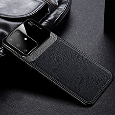Soft Silicone Gel Leather Snap On Case Cover FL1 for Samsung Galaxy A81 Black