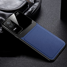 Soft Silicone Gel Leather Snap On Case Cover FL1 for Xiaomi Poco F4 5G Blue