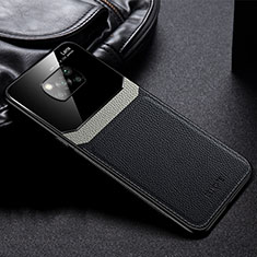 Soft Silicone Gel Leather Snap On Case Cover FL1 for Xiaomi Poco X3 Black
