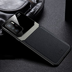 Soft Silicone Gel Leather Snap On Case Cover FL1 for Xiaomi Poco X3 GT 5G Black