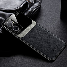 Soft Silicone Gel Leather Snap On Case Cover FL1 for Xiaomi Redmi 10 Prime Plus 5G Black