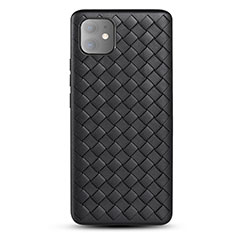 Soft Silicone Gel Leather Snap On Case Cover for Apple iPhone 11 Black