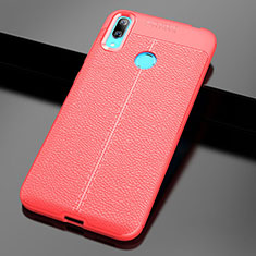 Soft Silicone Gel Leather Snap On Case Cover for Huawei Enjoy 9 Red