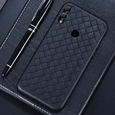 Soft Silicone Gel Leather Snap On Case Cover for Huawei Honor 8X Black