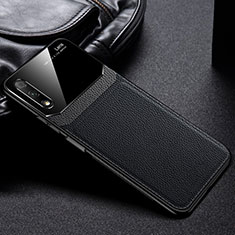 Soft Silicone Gel Leather Snap On Case Cover for Huawei Honor 9X Black