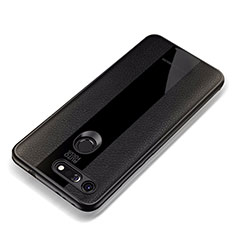 Soft Silicone Gel Leather Snap On Case Cover for Huawei Honor V20 Black