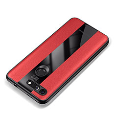 Soft Silicone Gel Leather Snap On Case Cover for Huawei Honor View 20 Red