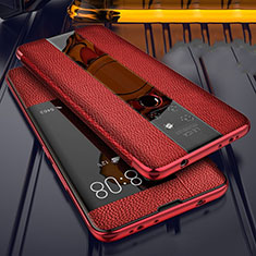 Soft Silicone Gel Leather Snap On Case Cover for Huawei Mate 20 Red