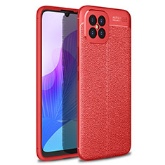 Soft Silicone Gel Leather Snap On Case Cover for Huawei Nova 8 SE 5G Red